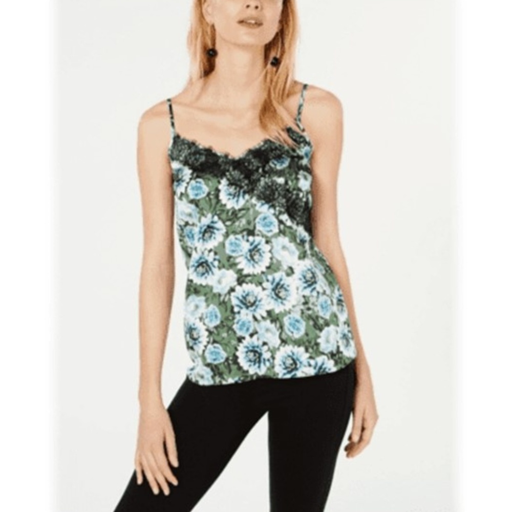 INC Floral Lace Tank Top